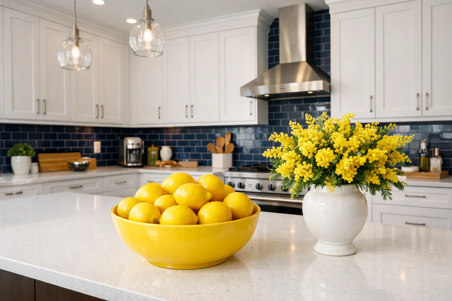 Spotless modern kitchen in Dover after a weekly house cleaning by The Cleaning Ninjas.