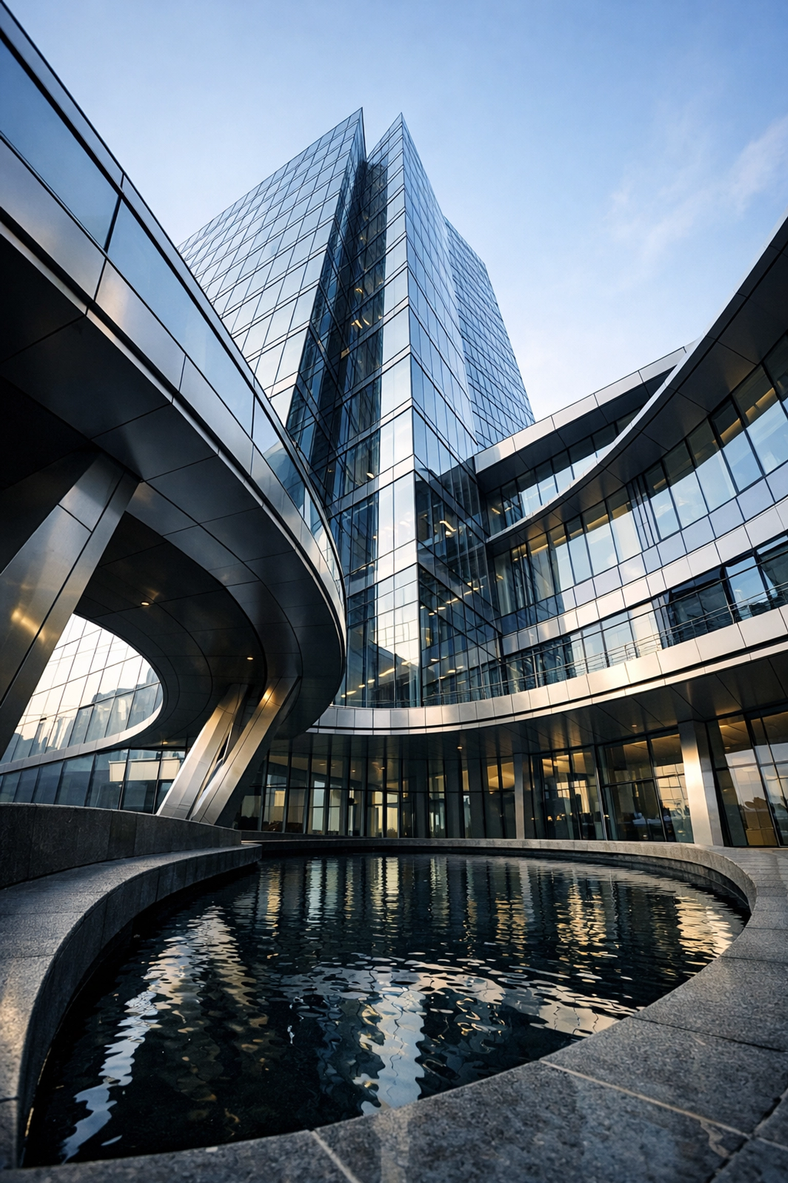 Modern corporate architecture symbolizing stability for owners looking to sell my business North Carolina.