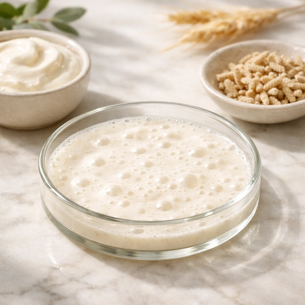 Lactobacillus ferment probiotic culture with natural ingredients for organic skincare