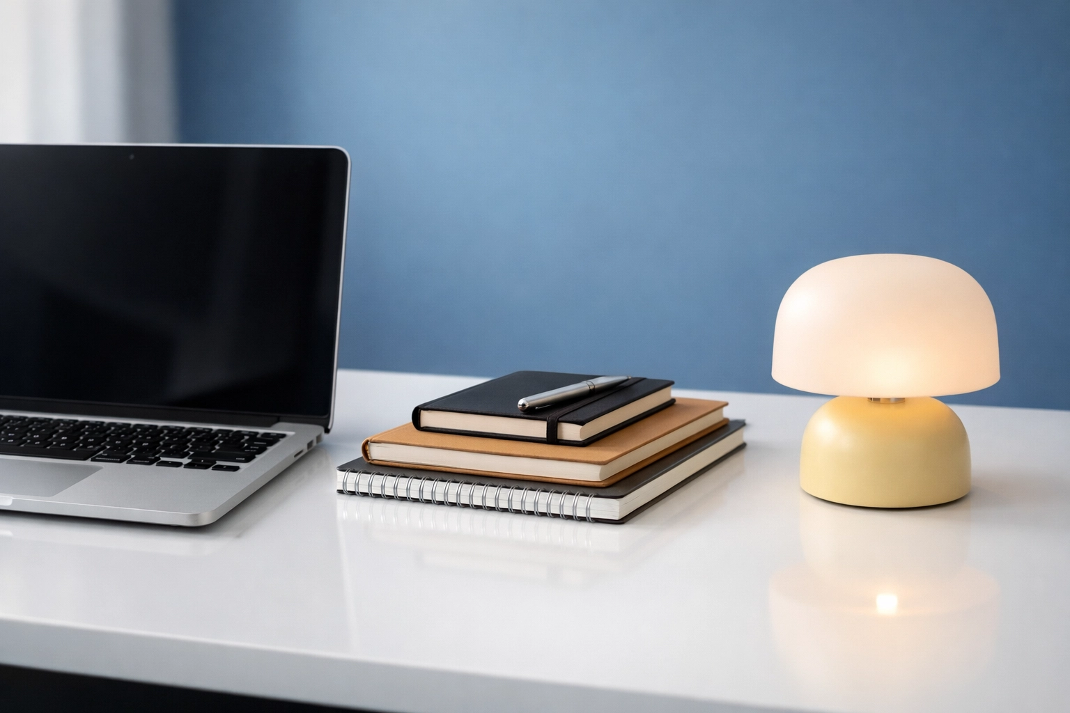 Clean, dust-free office desk in Holliston showcasing reliable janitorial maintenance and high-end care.