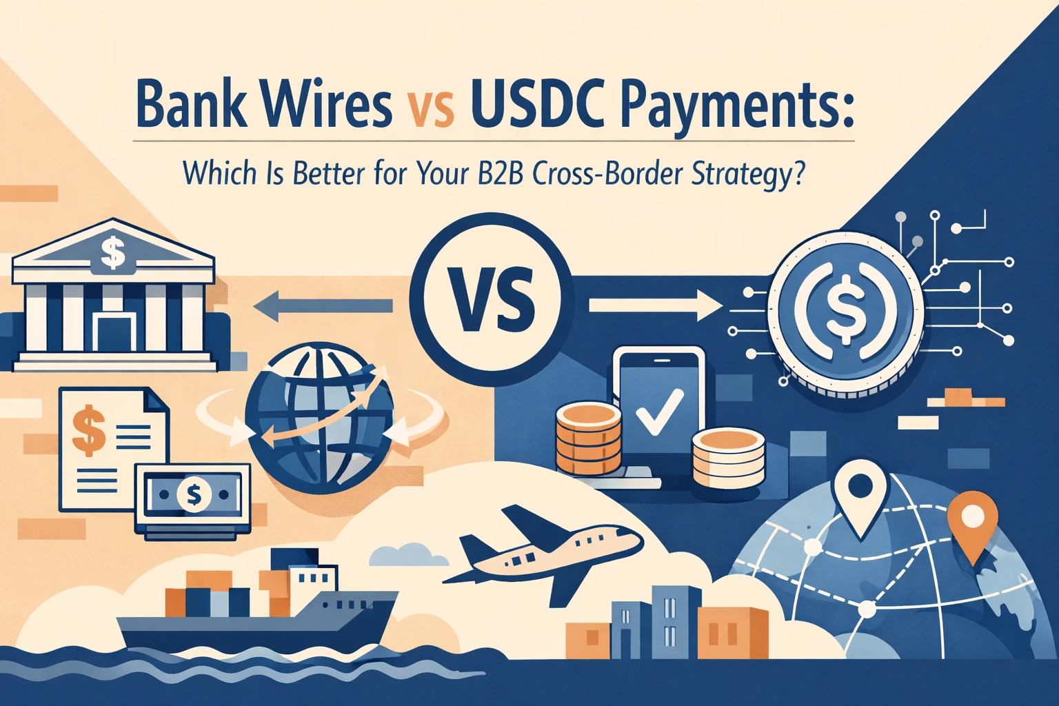 [HERO] Bank Wires vs USDC Payments: Which Is Better for Your B2B Cross-Border Strategy?
