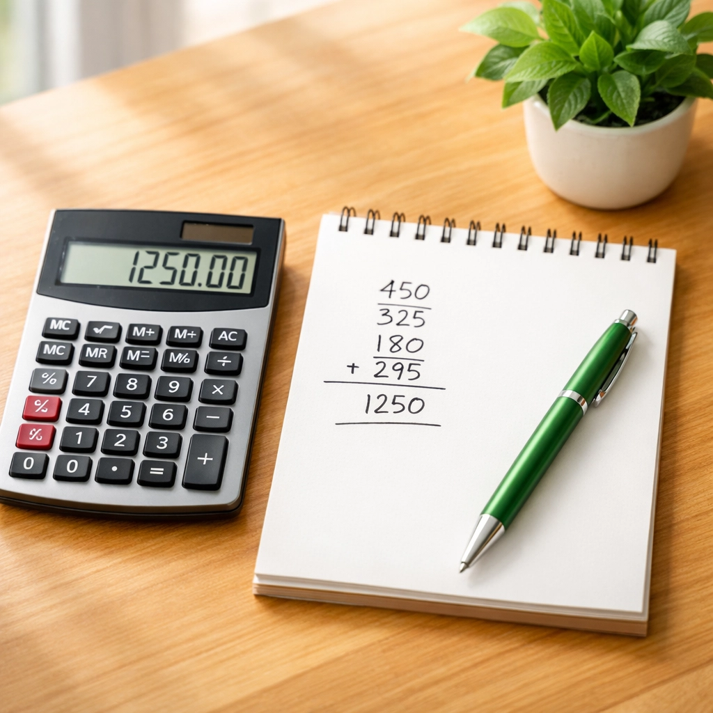 Financial calculator and notes comparing DSCR, bridge, and hard money loan costs