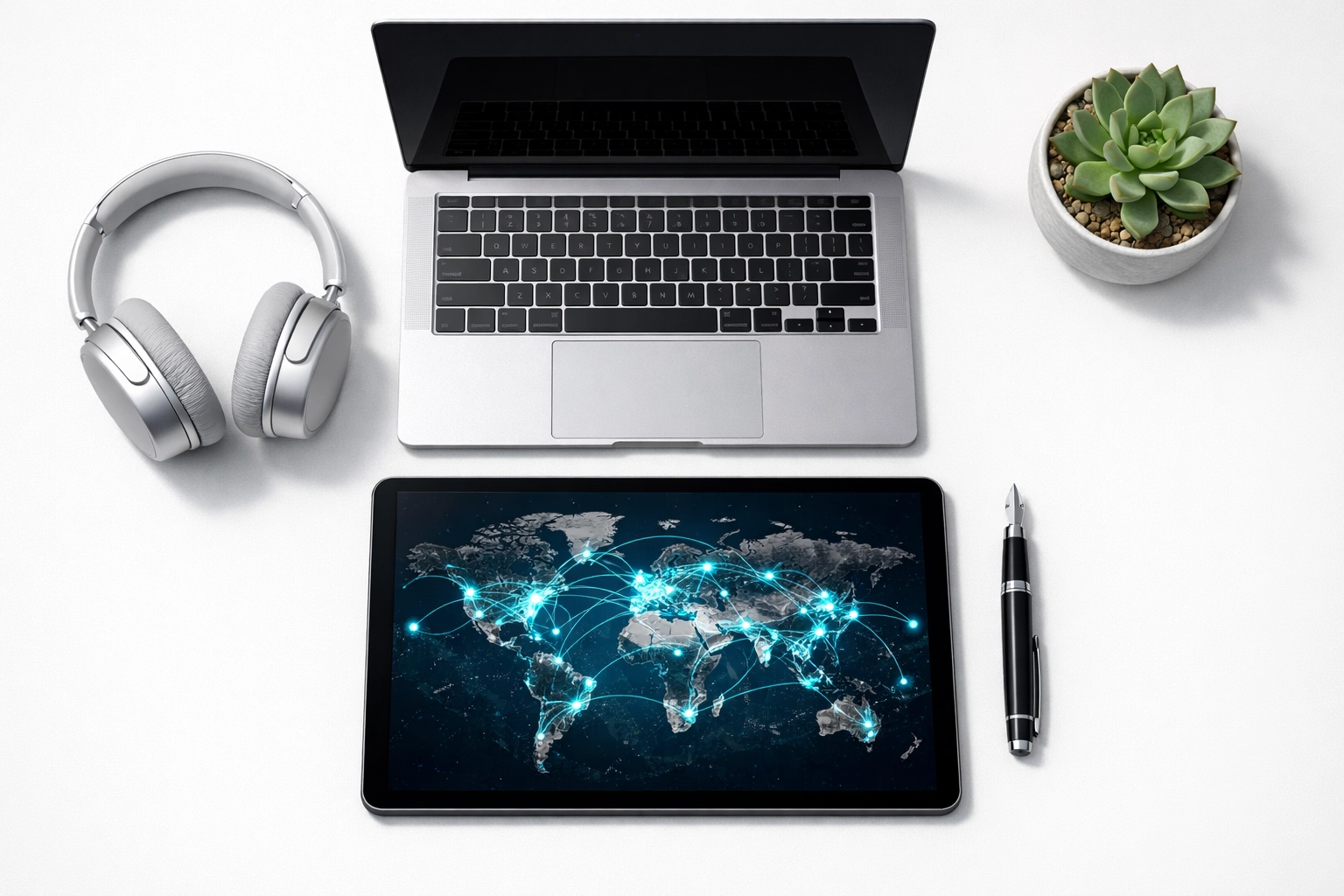 High-tech workspace showing global server network data driven by ServiceNow Agentic AI for maximum ITOM ROI.