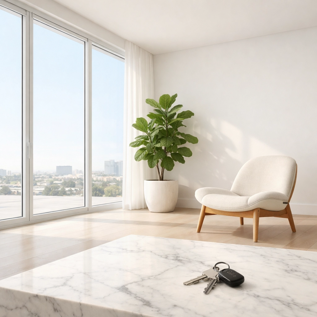 Airy Houston home interior symbolizing the financial freedom of lower monthly mortgage payments.