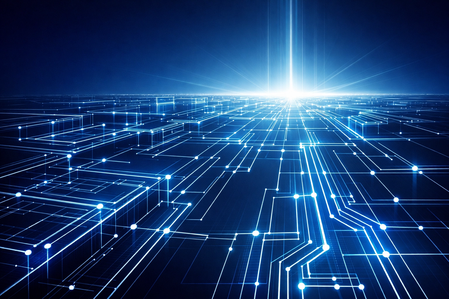 Strategic digital blueprint showing a roadmap for long-term business process automation planning.