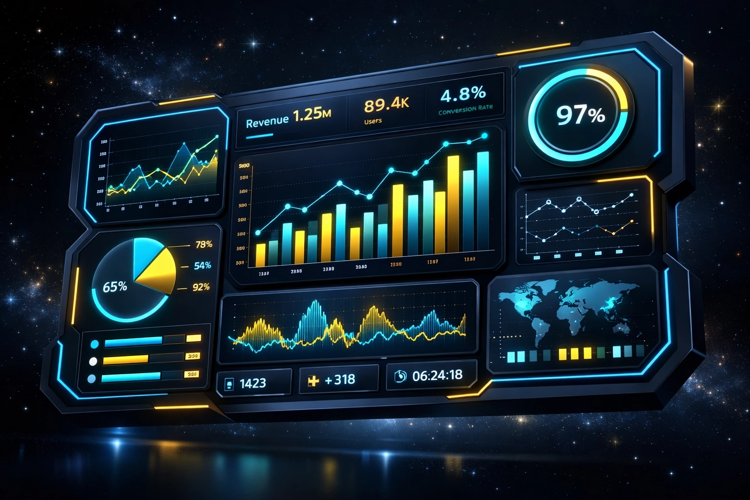 Data-driven analytics dashboard showing Amazon seller metrics and performance tracking