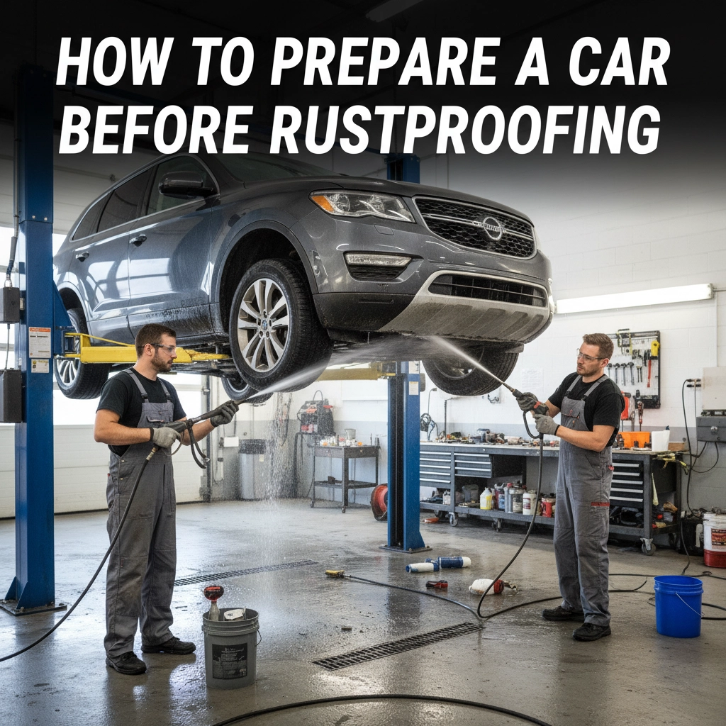 How to prepare a car before rustproofing