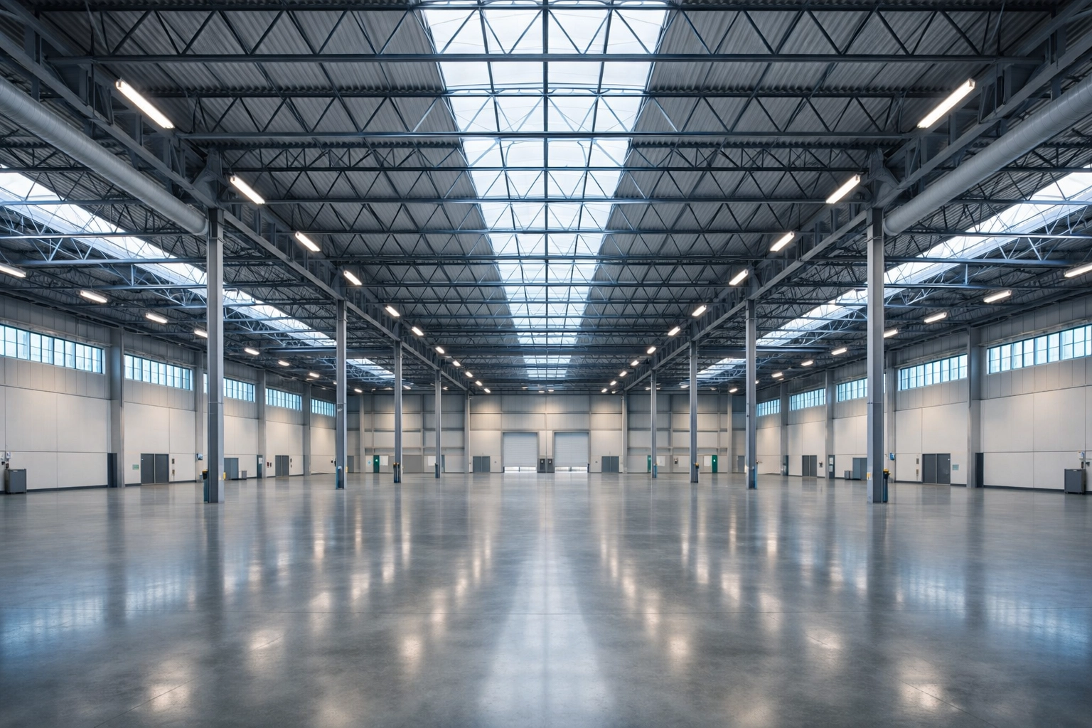 Spacious modern warehouse interior in Salt Lake City illustrating industrial real estate supply.
