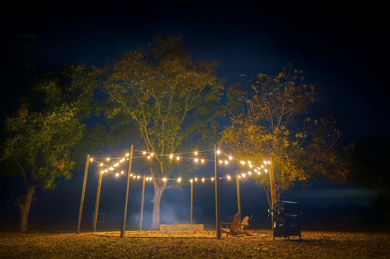 Cozy Outdoor Firepit Area