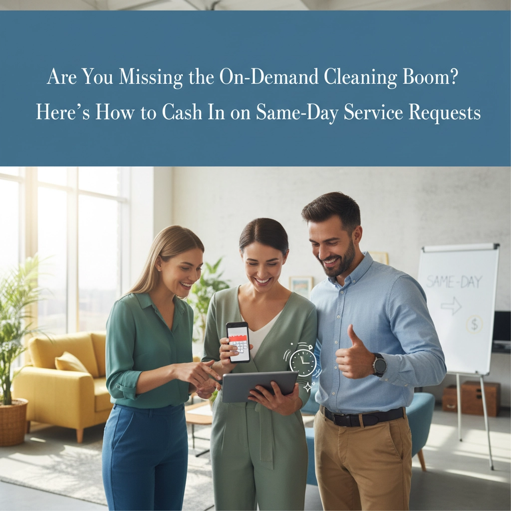 Are You Missing the On-Demand Cleaning Boom? Here&#39;s How to Cash In on Same-Day Service Requests
