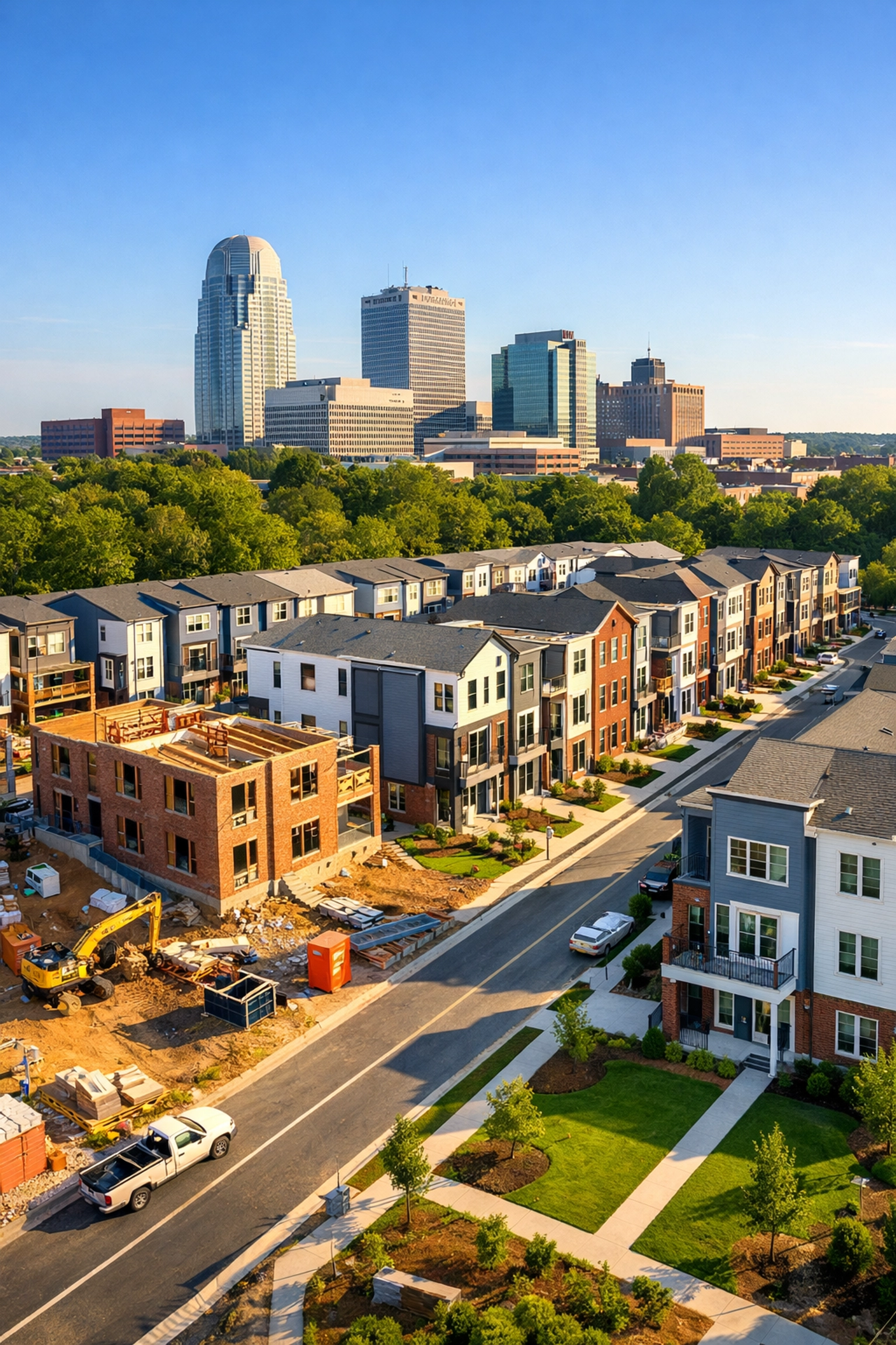 New townhome development in Winston-Salem NC showing growth and real estate expansion in 2026 New townhome development in Winston-Salem NC showing growth and real estate expansion in 2026