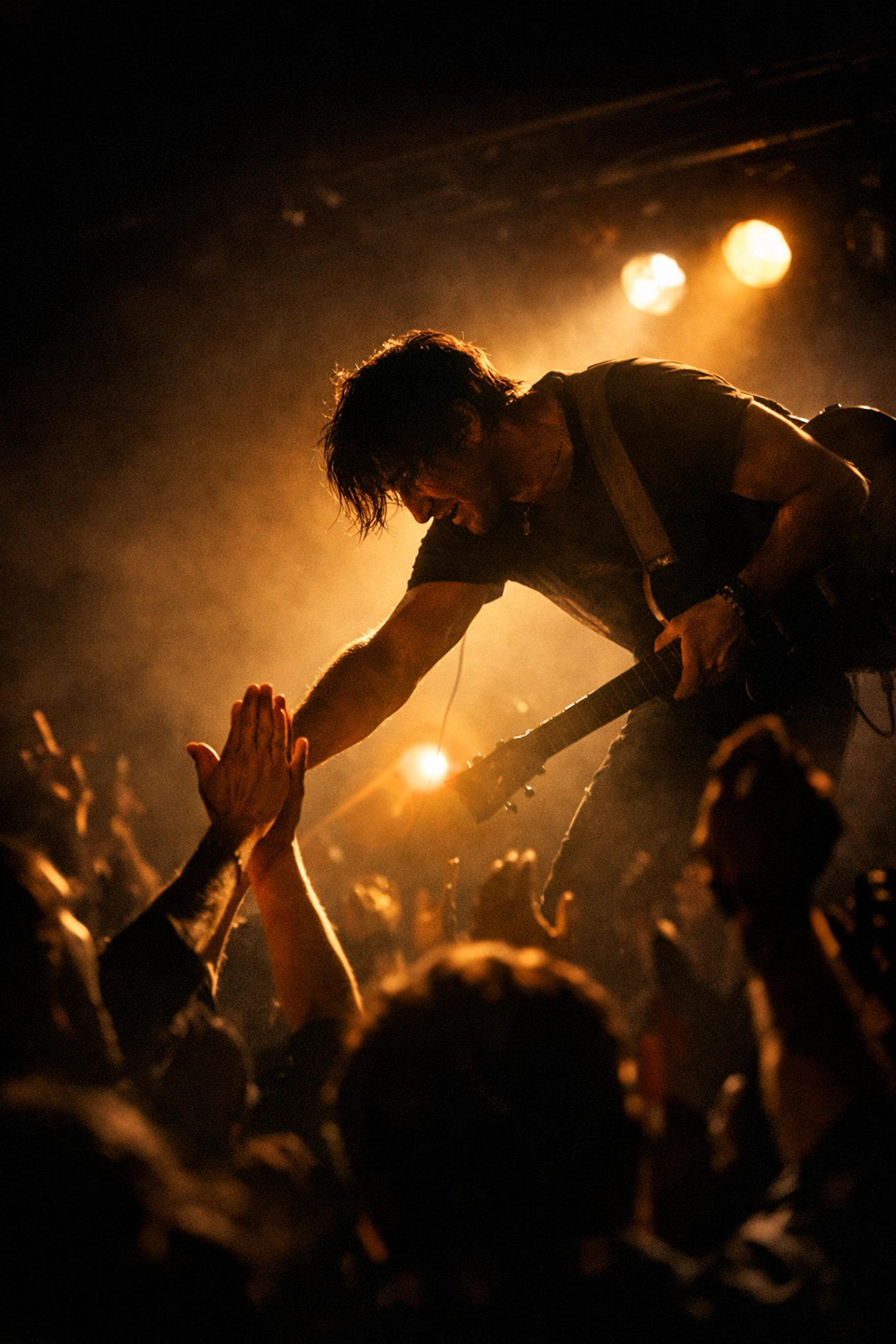 Live music performance showing authentic artist fan engagement to build a loyal fanbase.