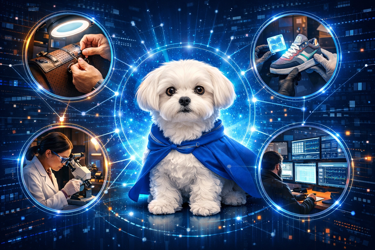 Daisy AI linked to global human experts for reliable designer bag and sneaker authentication services.