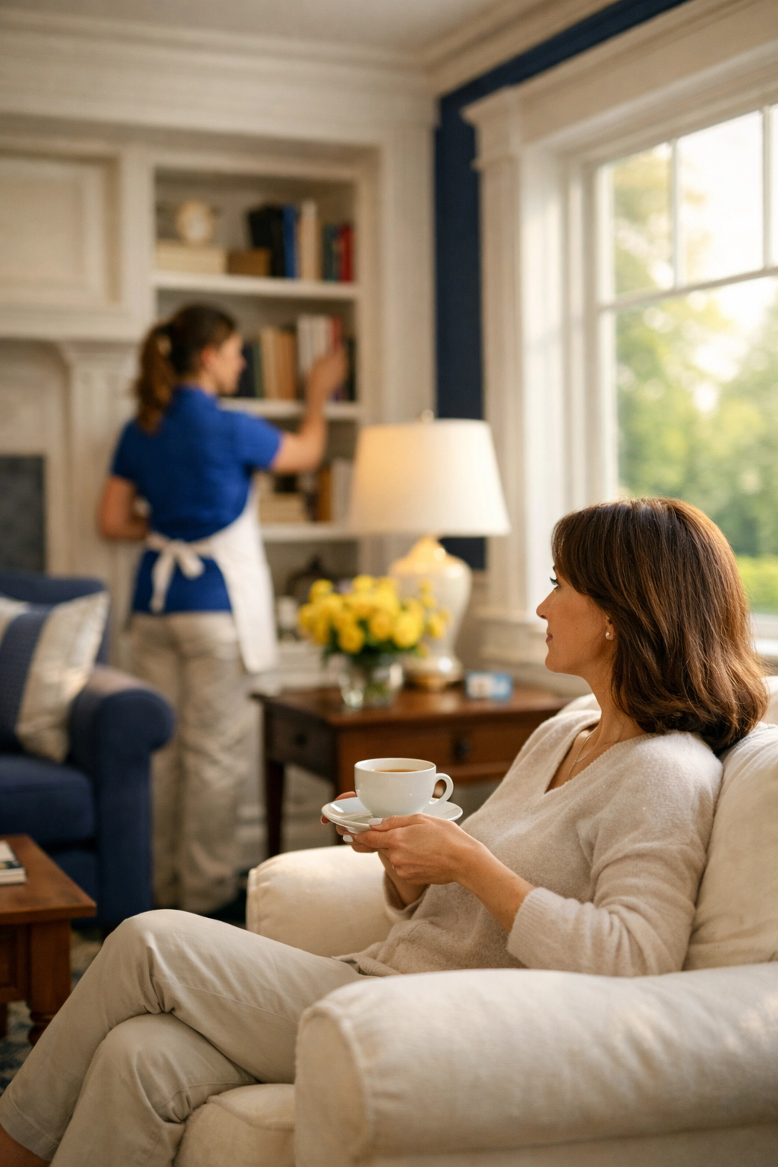 Professional cleaner providing weekly house cleaning in Carlisle to help residents reclaim their free time.
