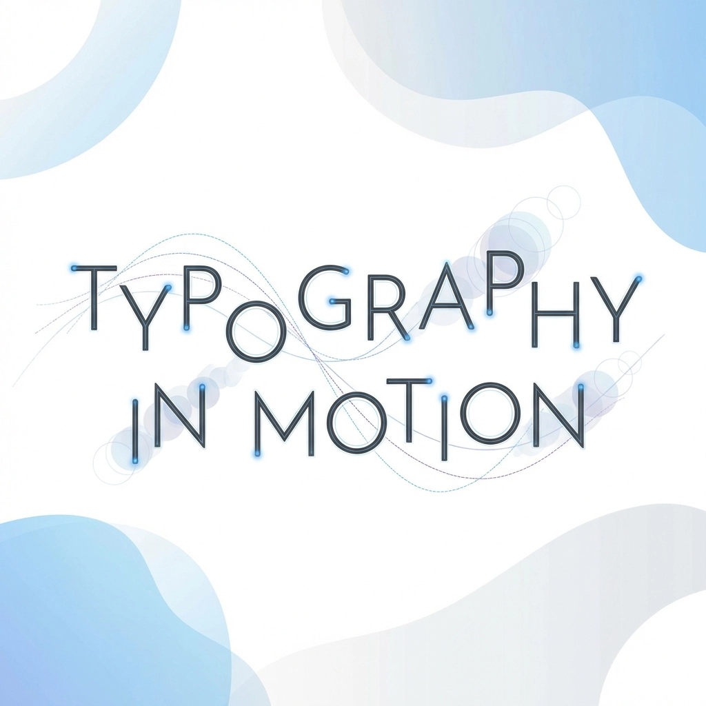 Animated website typography showing stylish, moving letterforms for a dynamic visual upgrade