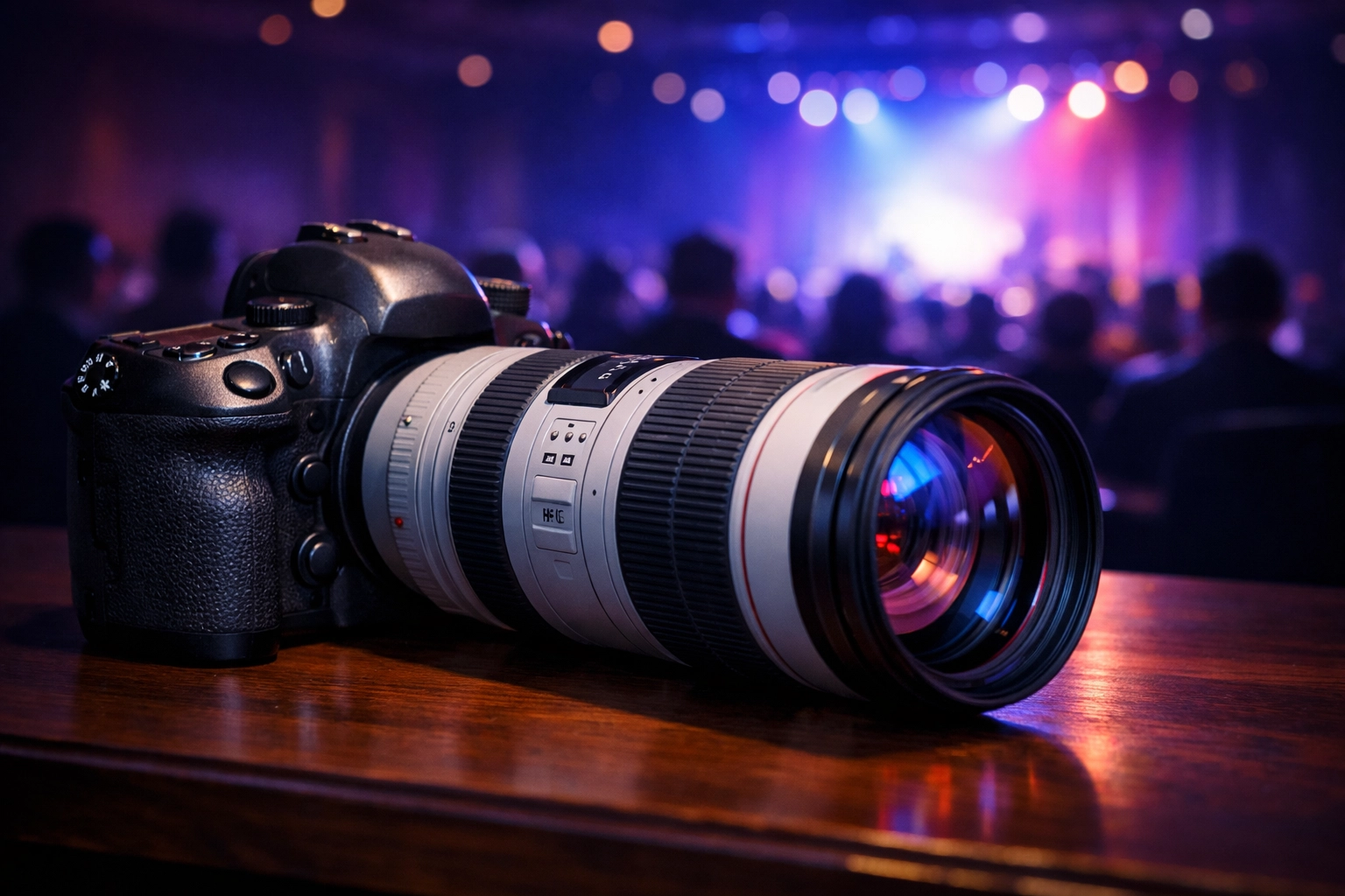 Professional camera equipment for a conference photographer in Miami during a brand activation event.