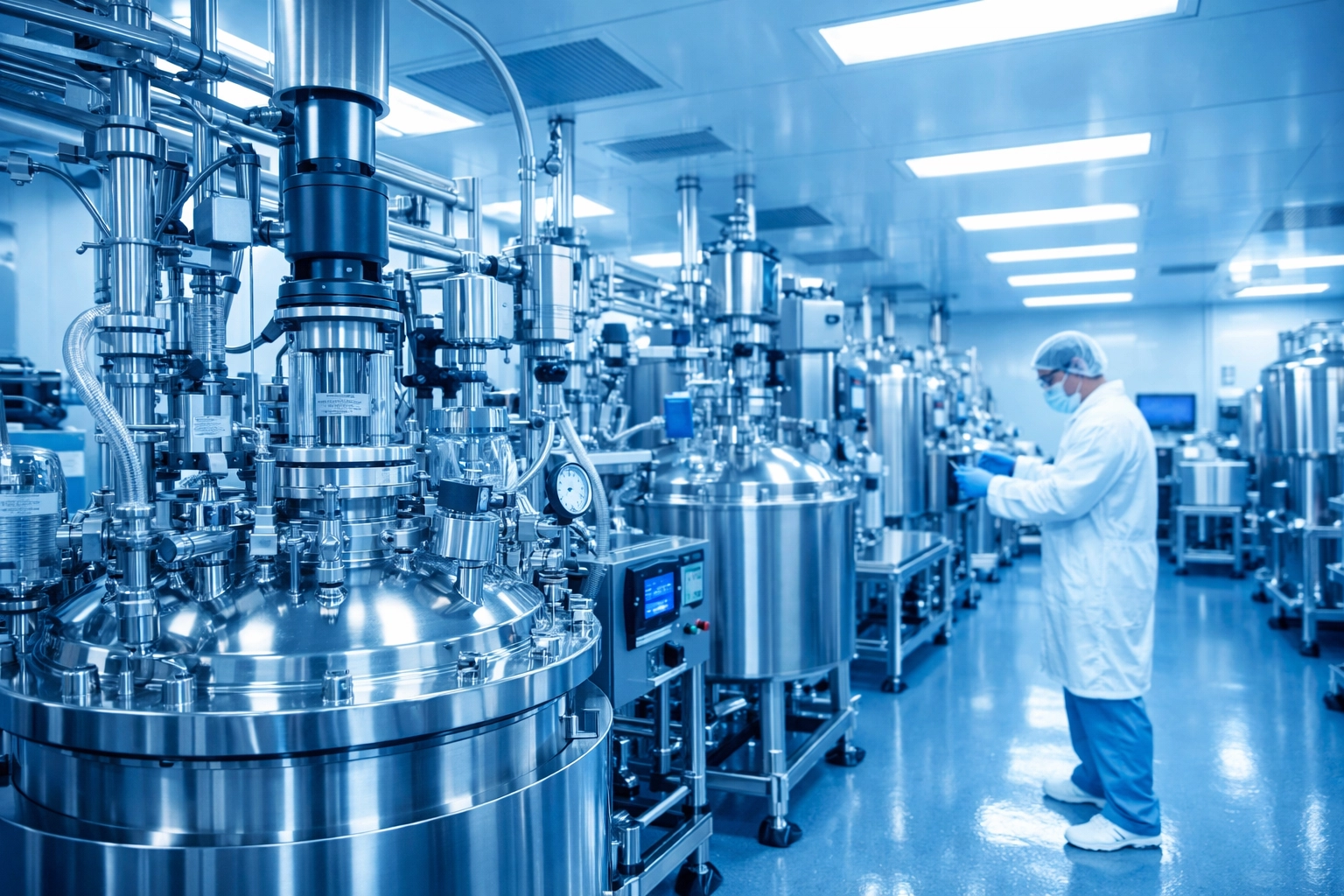 Sterile pharmaceutical laboratory facility in the USA specializing in high-standard peptide manufacturing.