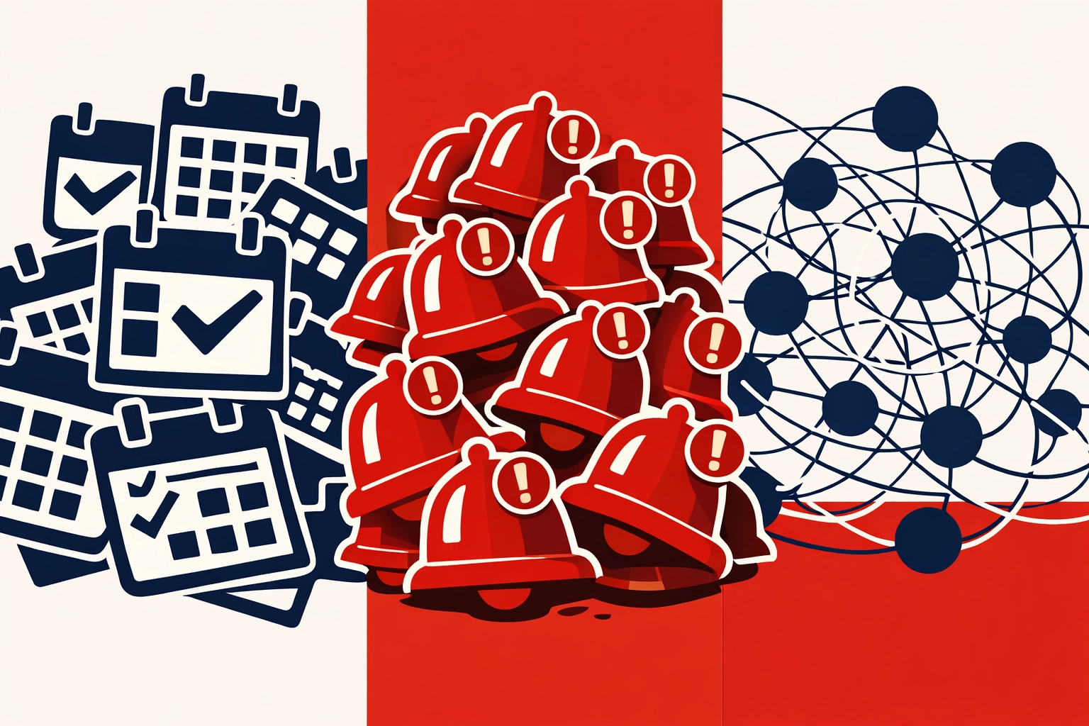 Chaotic overlapping documents showing reporting challenges with multiple business accountants