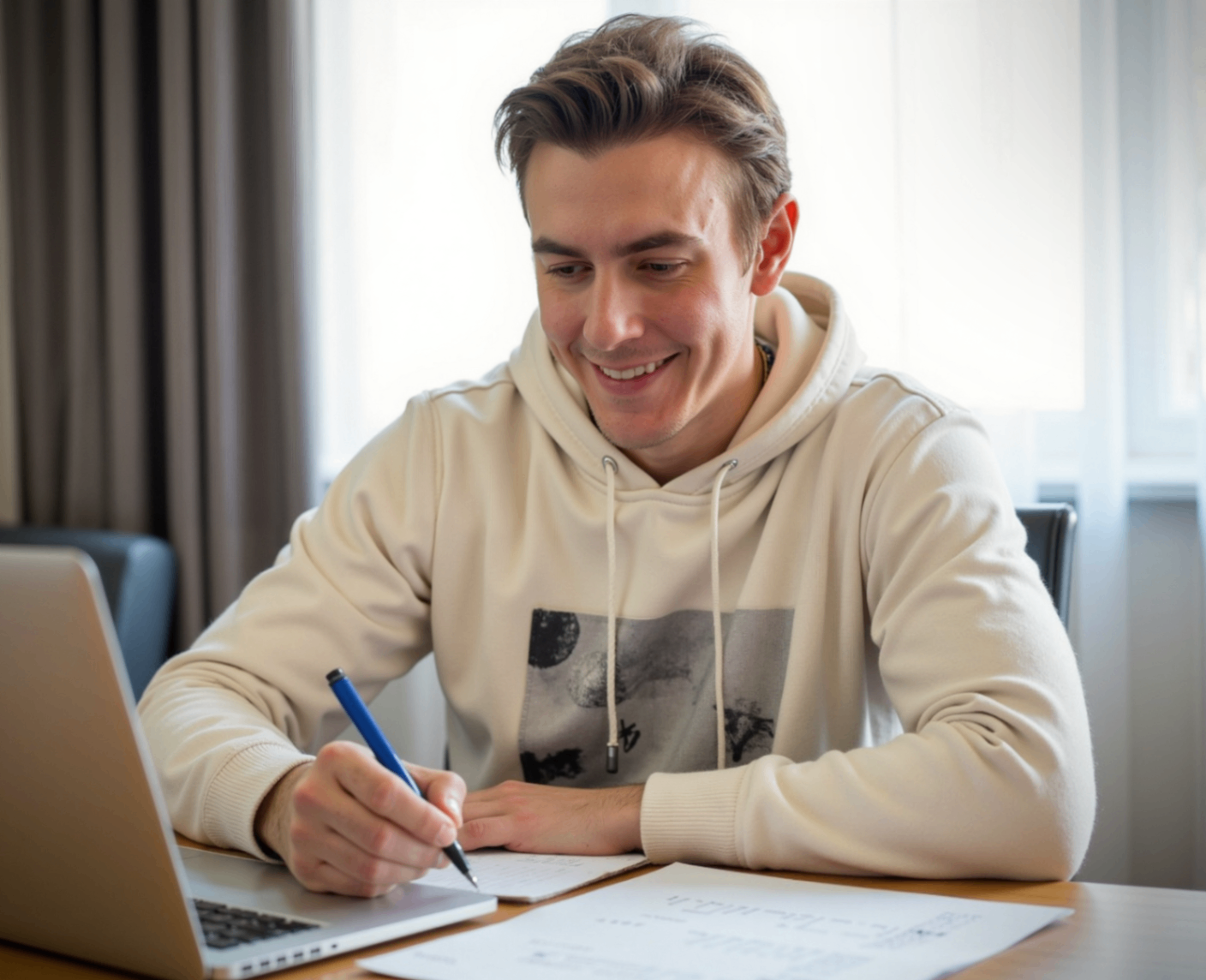 Marketing professional at work