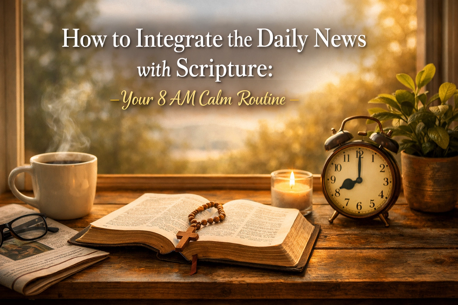 [HERO] How to Integrate the Daily News with Scripture: Your 8 AM Calm Routine