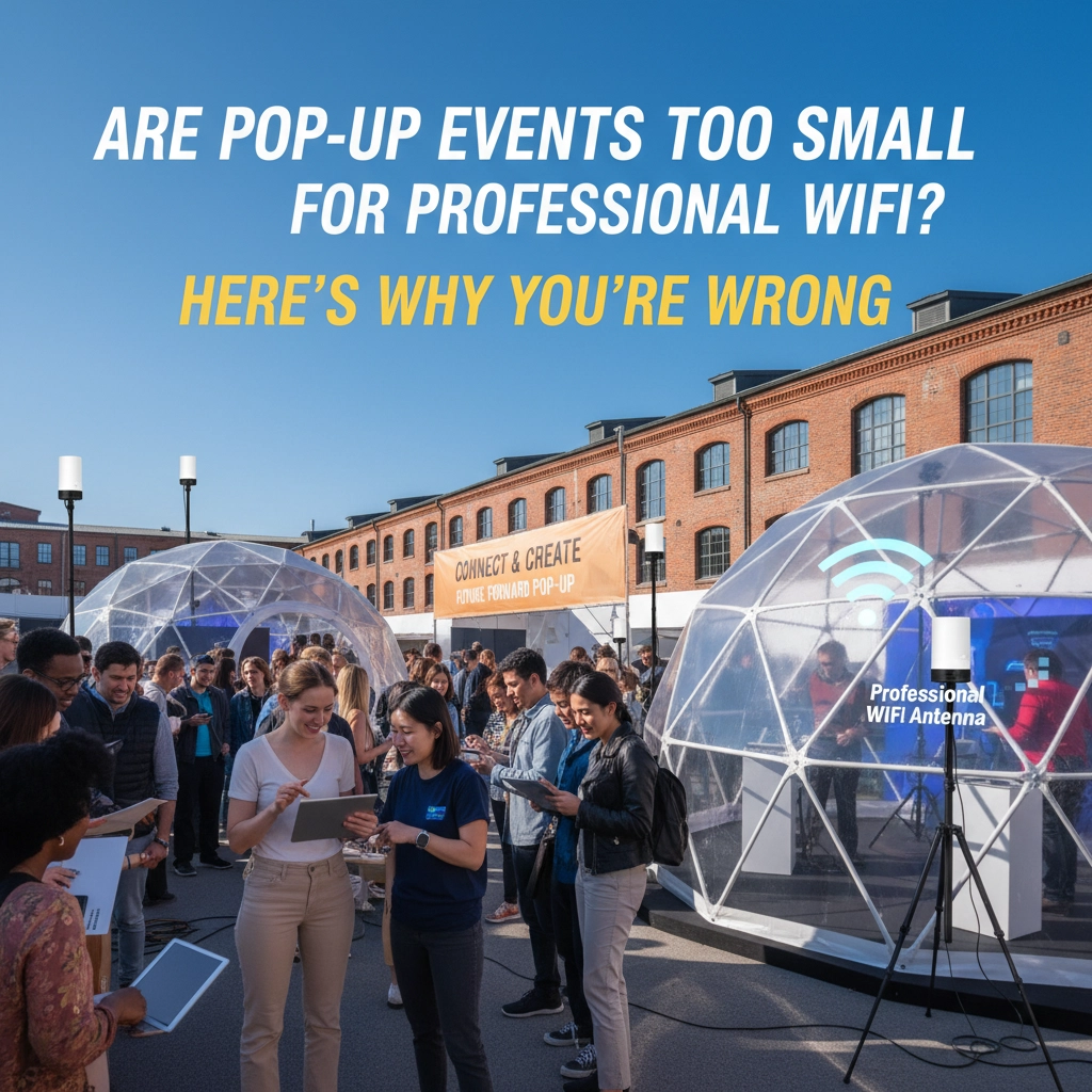 Are Pop-Up Events Too Small for Professional WiFi? Here&#39;s Why You&#39;re Wrong
