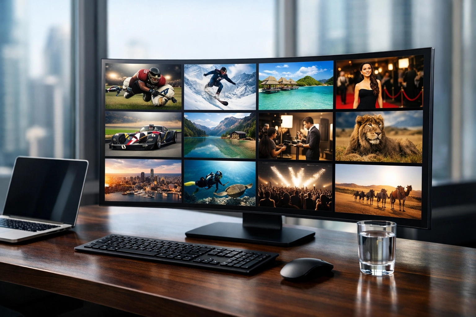 Dakdan Worldwide media asset management dashboard displaying a professional digital content portfolio.