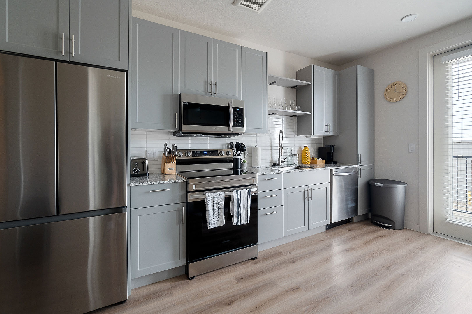 Modern fully-equipped kitchen in a PBD Living apartment