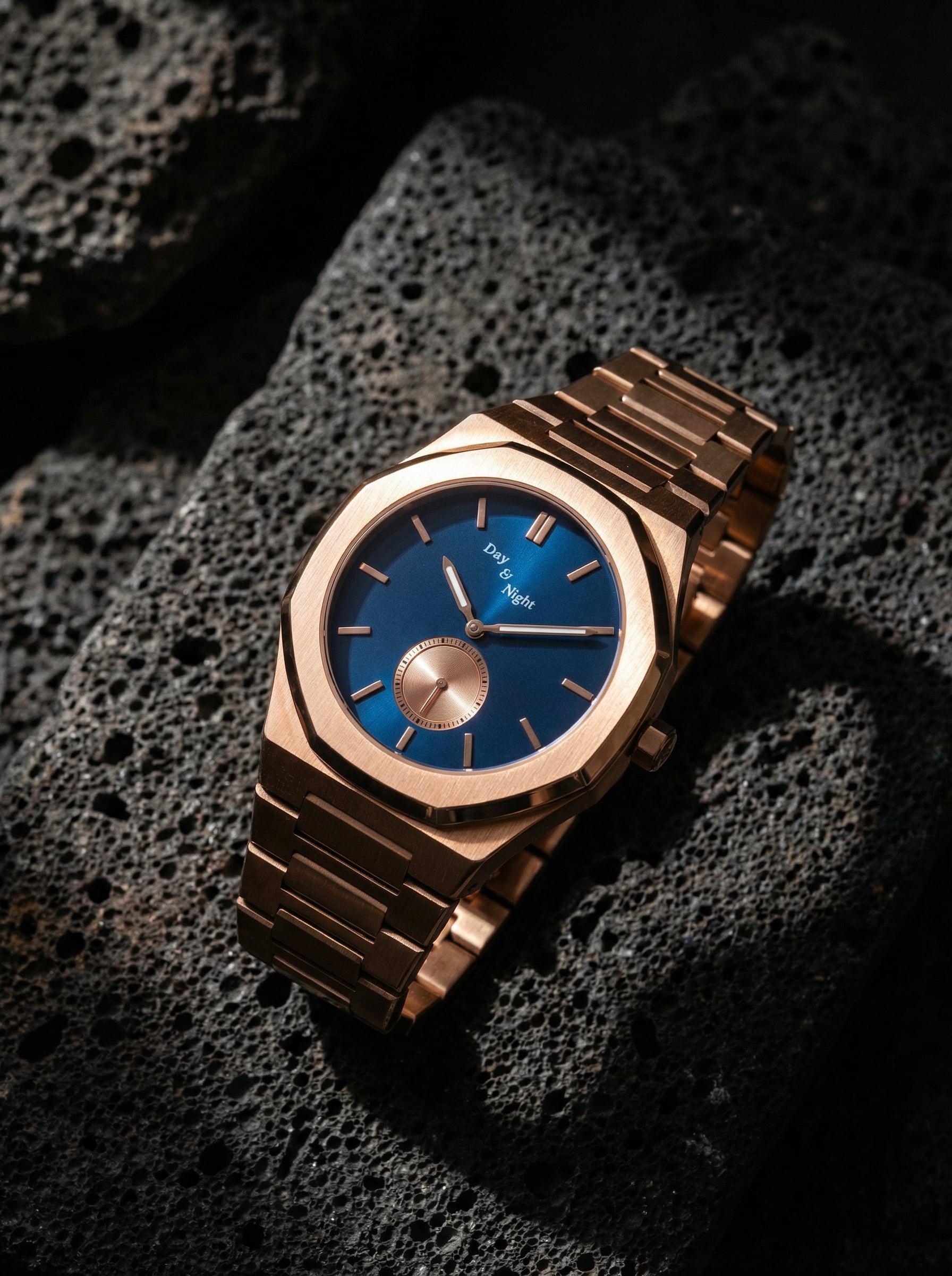 The Sango 878 Midnight Current with its striking blue dial and sapphire crystal.