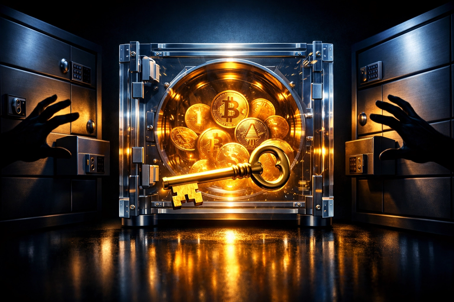 Self-custody crypto wallet security with digital key versus custodial payment processor control