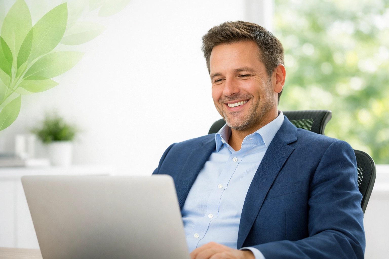 Confident business owner achieving financial clarity and shifting from busy to profitable.