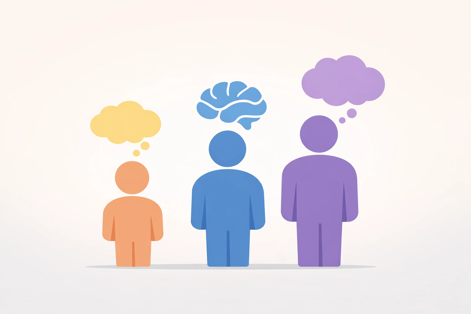 Three family members of different ages showing varied maturity levels for movie selection