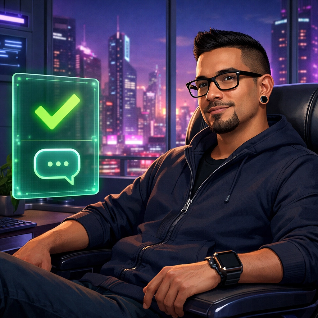 Matthew Elizondo feels peace of mind after receiving a direct message from his personal banker.