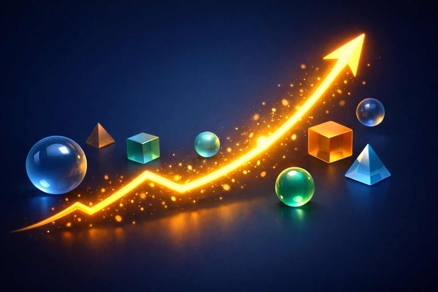 Rising investment performance graph showing accredited investor portfolio returns
