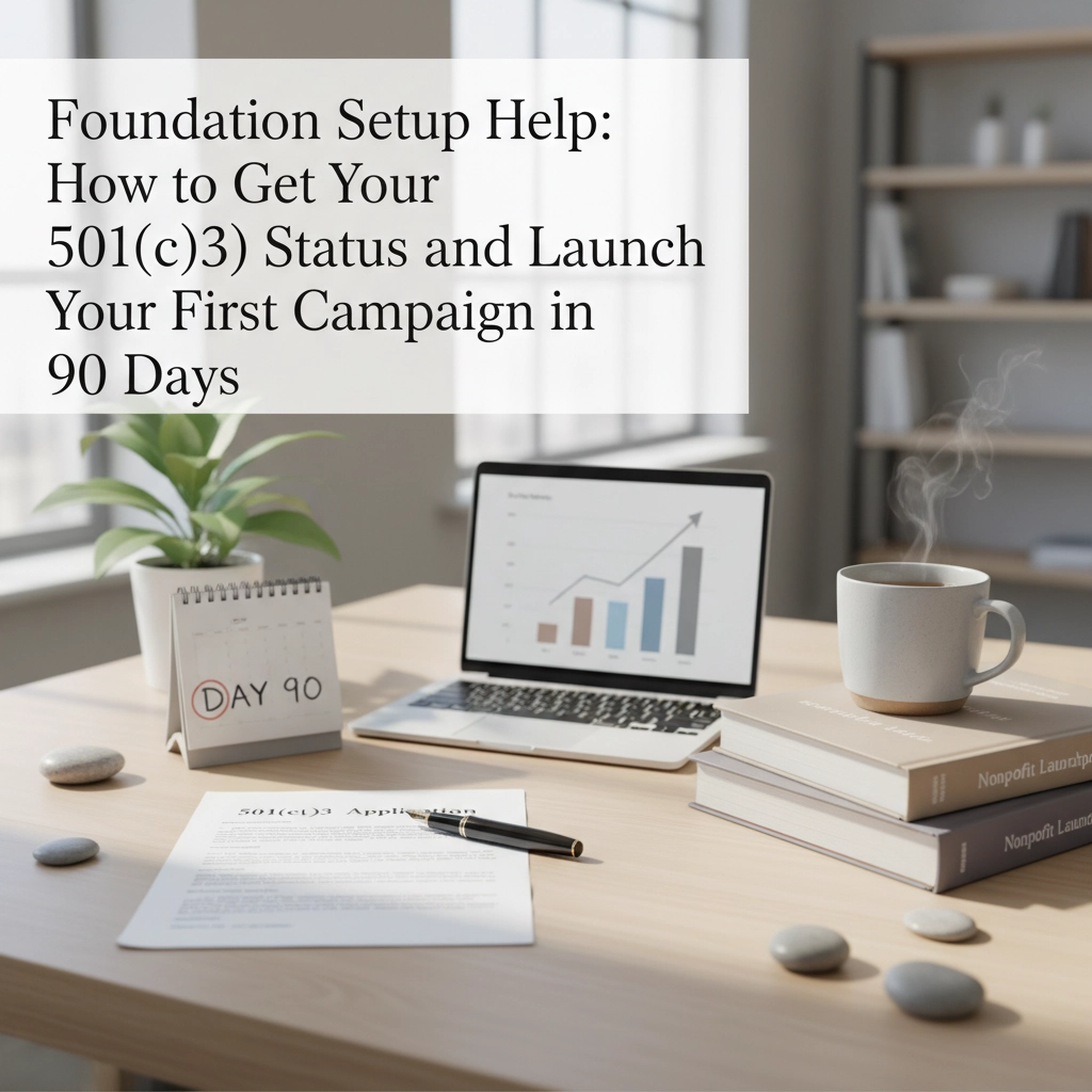 Foundation Setup Help: How to Get Your 501(c)(3) Status and Launch Your First Campaign in 90 Days