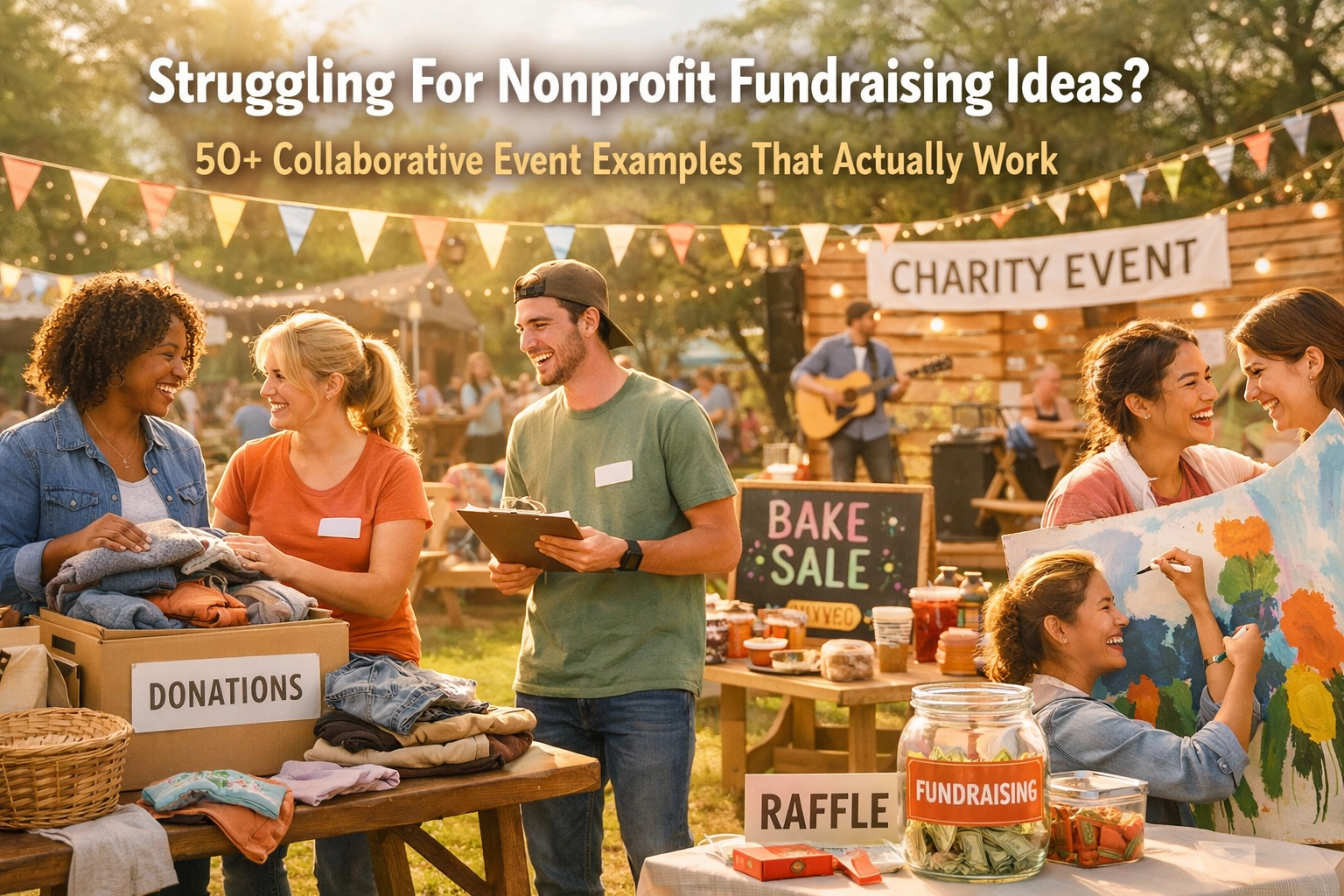 [HERO] Struggling For Nonprofit Fundraising Ideas? 50+ Collaborative Event Examples That Actually Work