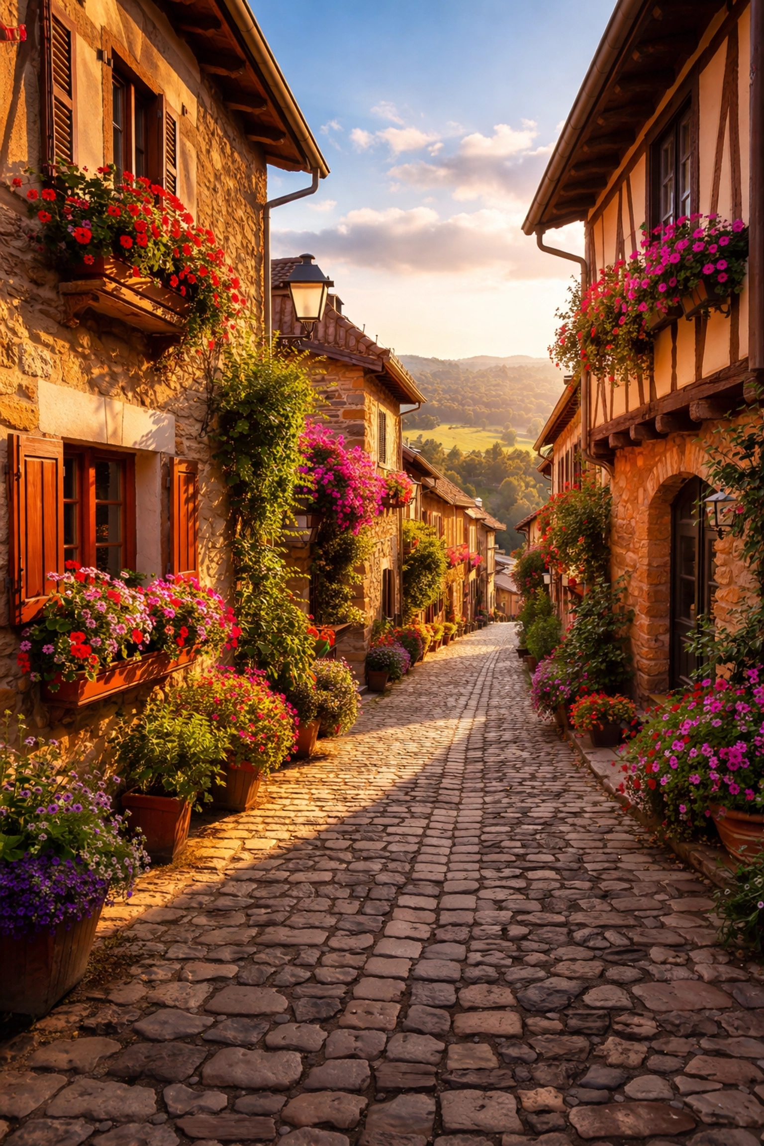 Charming European village street representing dream destinations travel advisors help clients explore