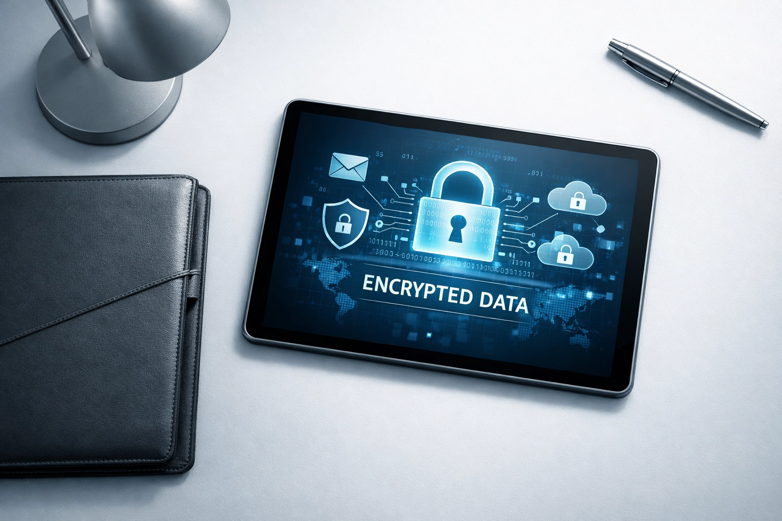 Tax preparer data security setup with encrypted taxpayer information protection system