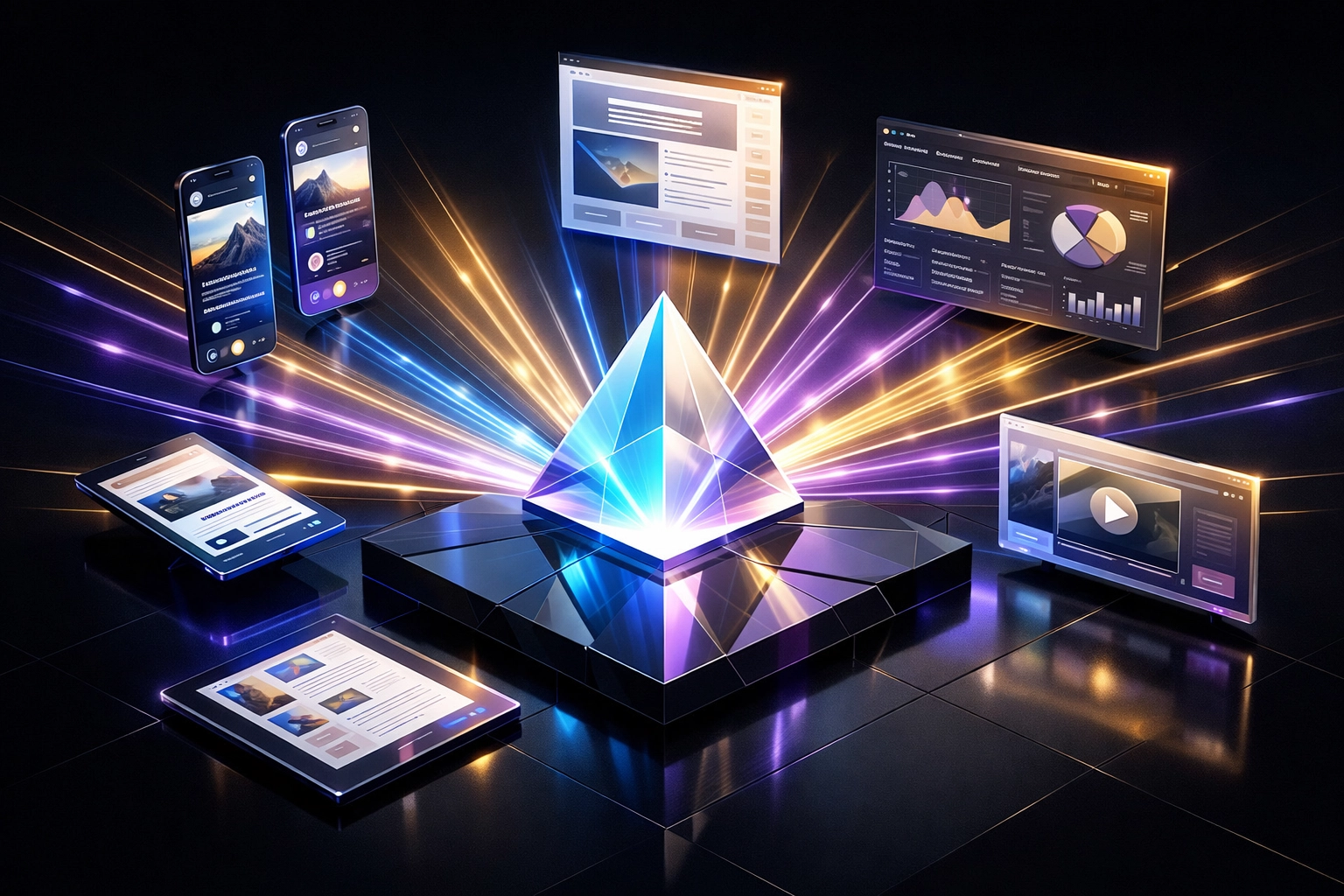 Marketing automation AI scaling a single content source into multiple social media updates and newsletters.