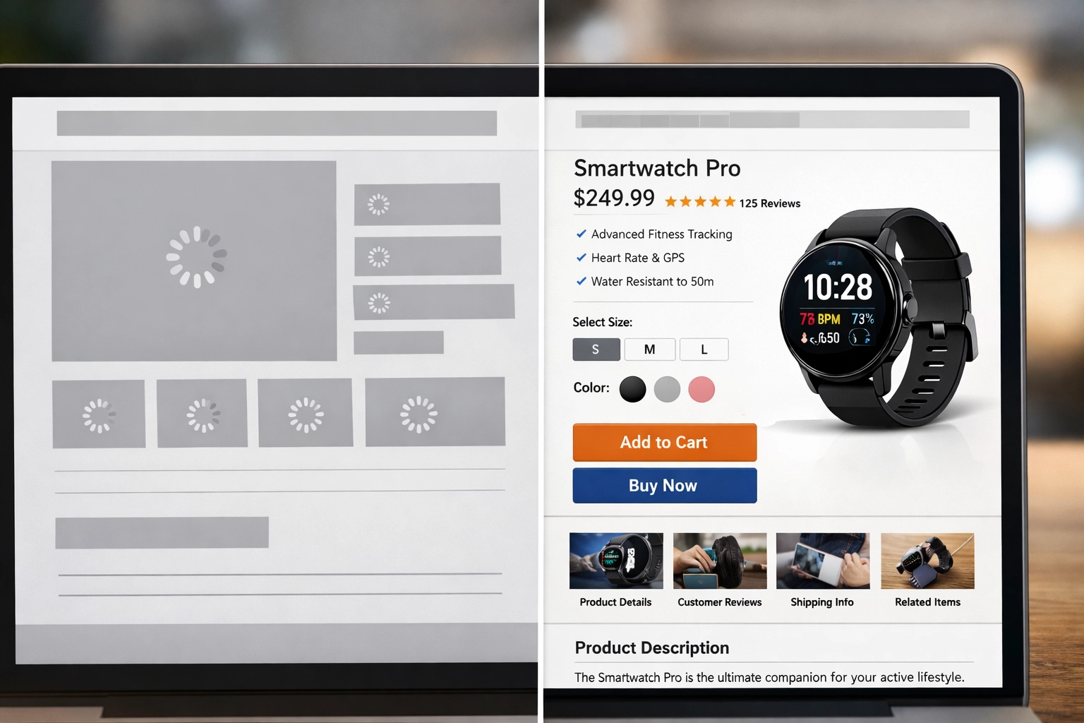 Comparison of poor client-side rendering versus optimized server-side rendering for SEO crawlers