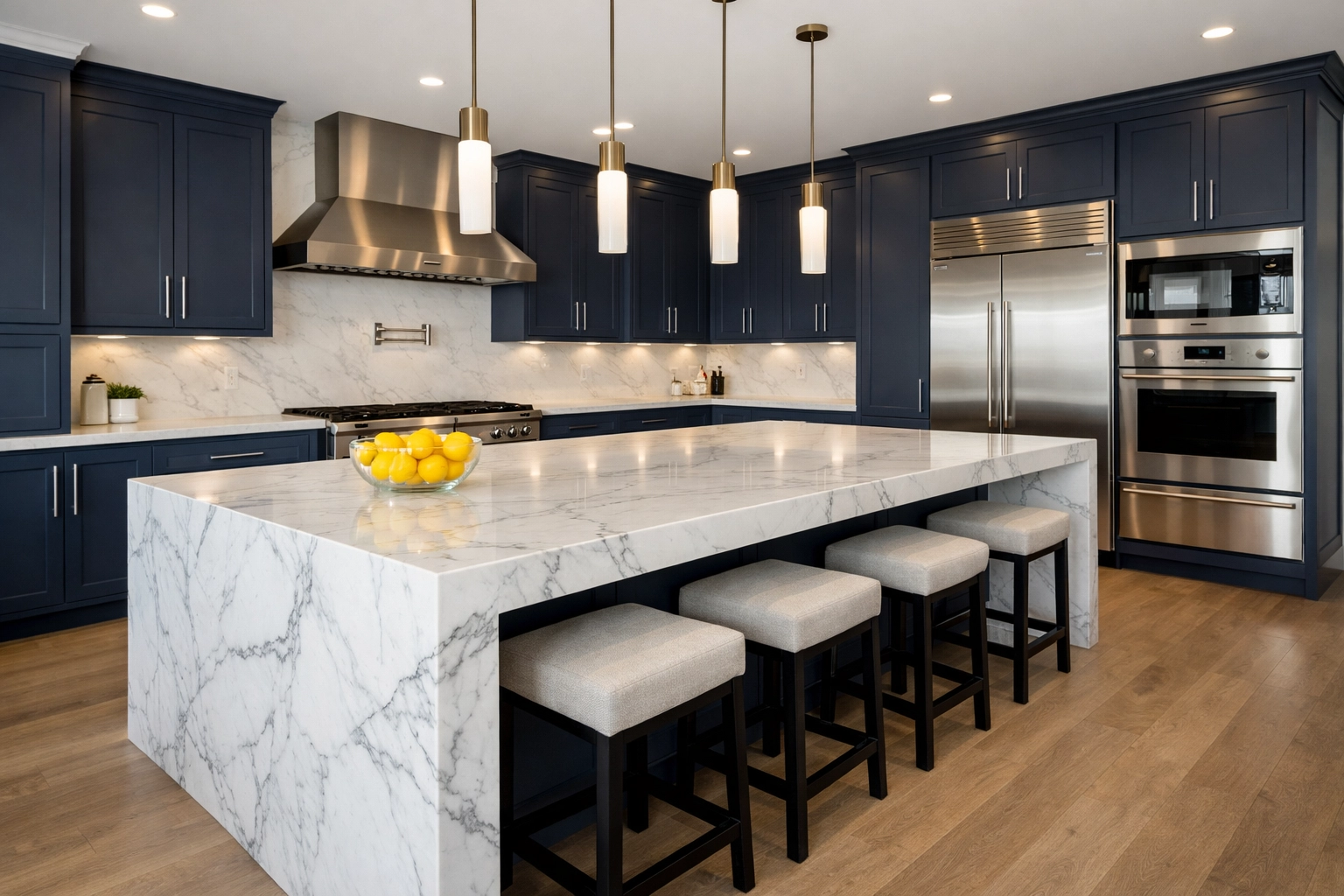 Spotless modern kitchen in MetroWest South illustrating professional move-in and weekly house cleaning standards.