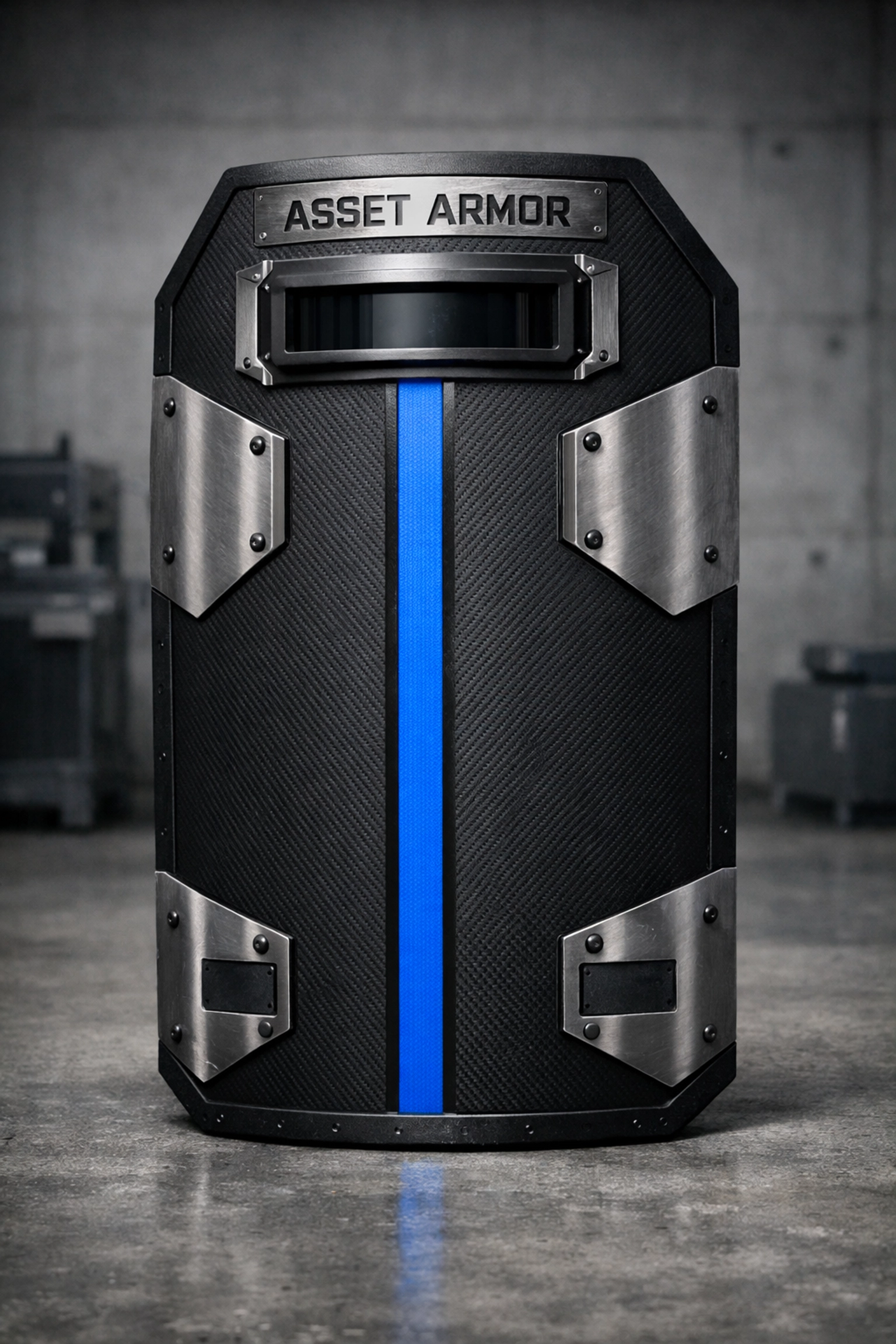 Tactical shield representing Asset Armor for IUL retirement income protection.