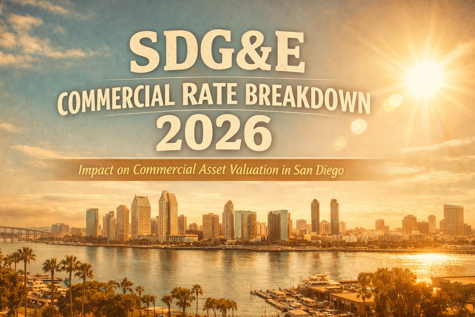 [HERO] SDG&E Commercial Rate Breakdown 2026: Impact on Commercial Asset Valuation in San Diego