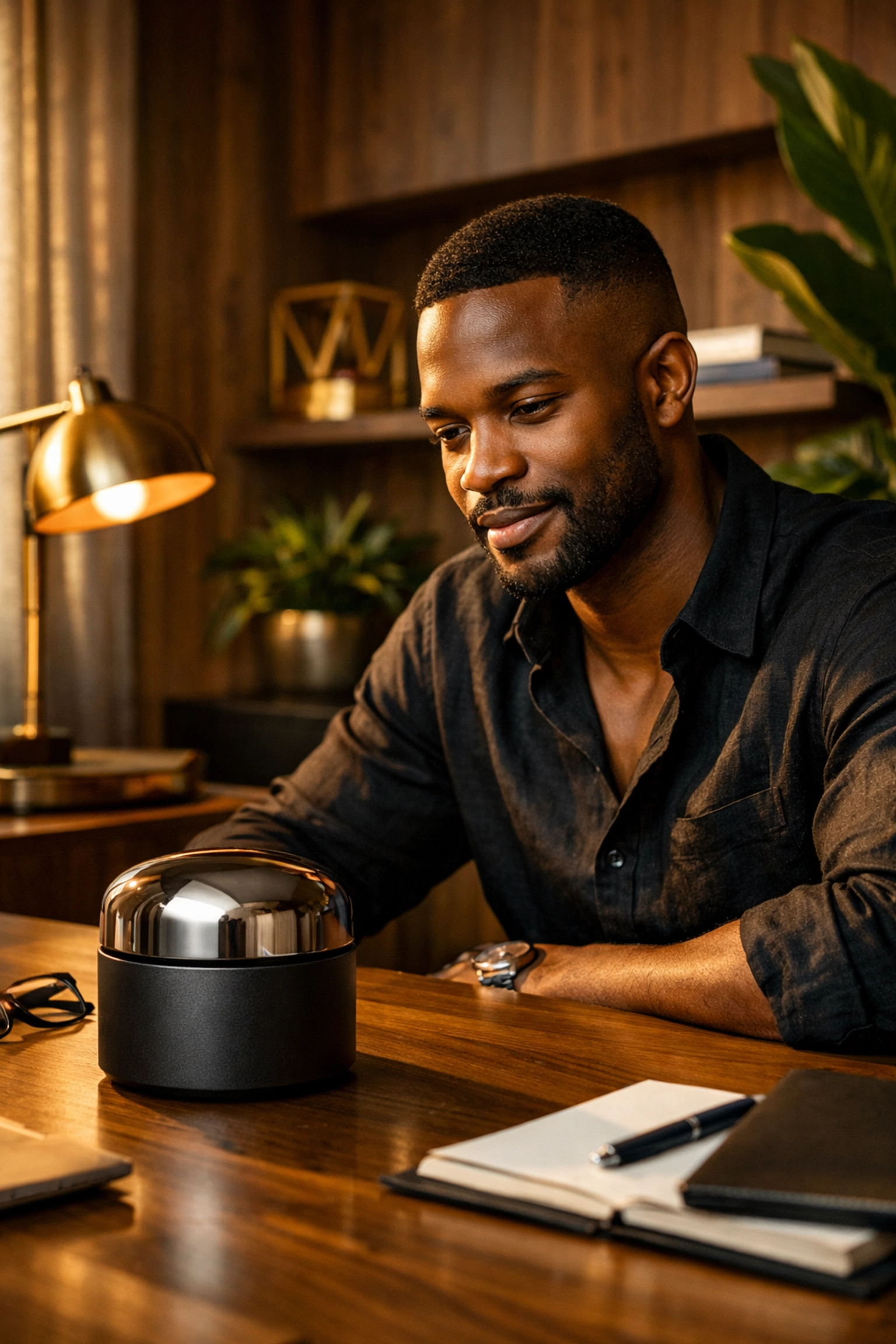 Black Wall Street Matters: How We’re Rebuilding Economic Power One Purchase at a Time A confident Black entrepreneur in a modern office representing economic power and self-determination.