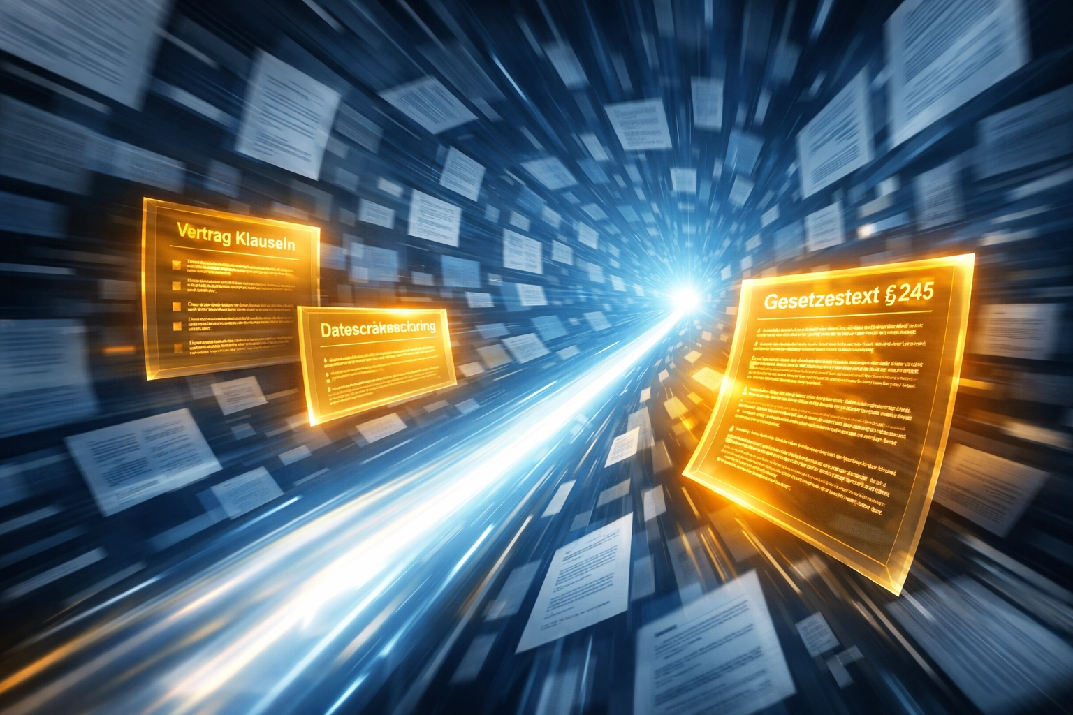 Automatisierte Dokumentenanalyse und schnelle Rechtsrecherche mit KI-Tools.