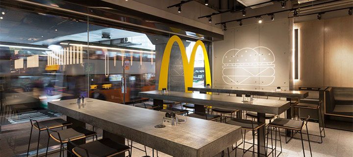 Modern Fast Food Restaurant Interior
