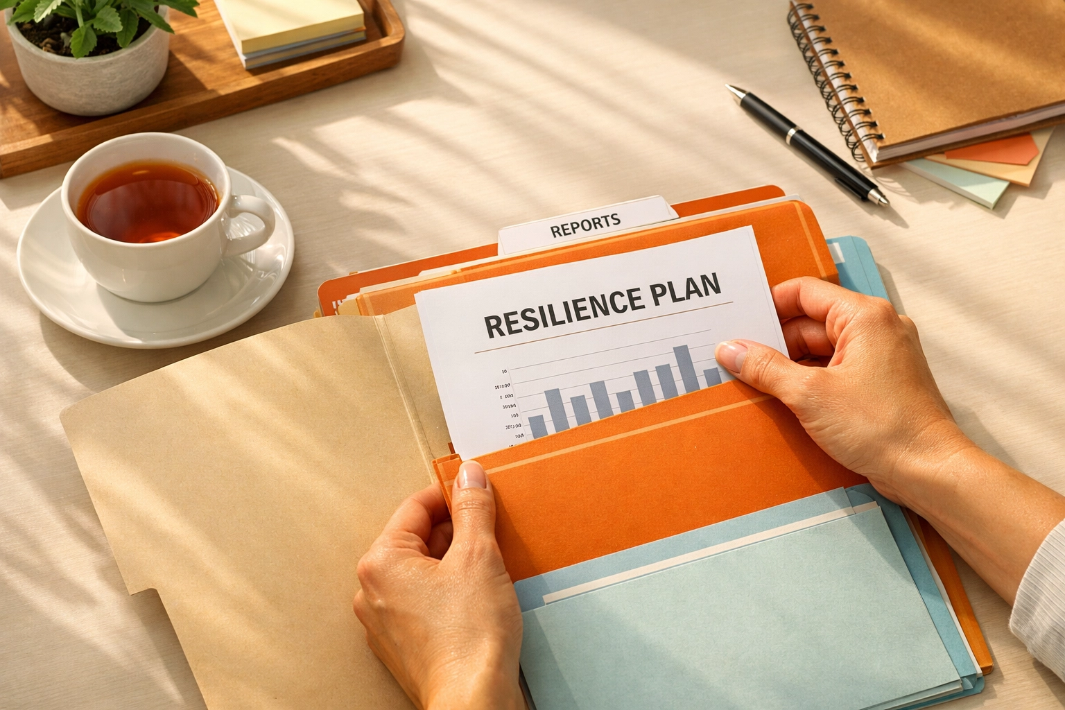 Organizing documents and paperwork for emergency housing assistance in South Jersey.