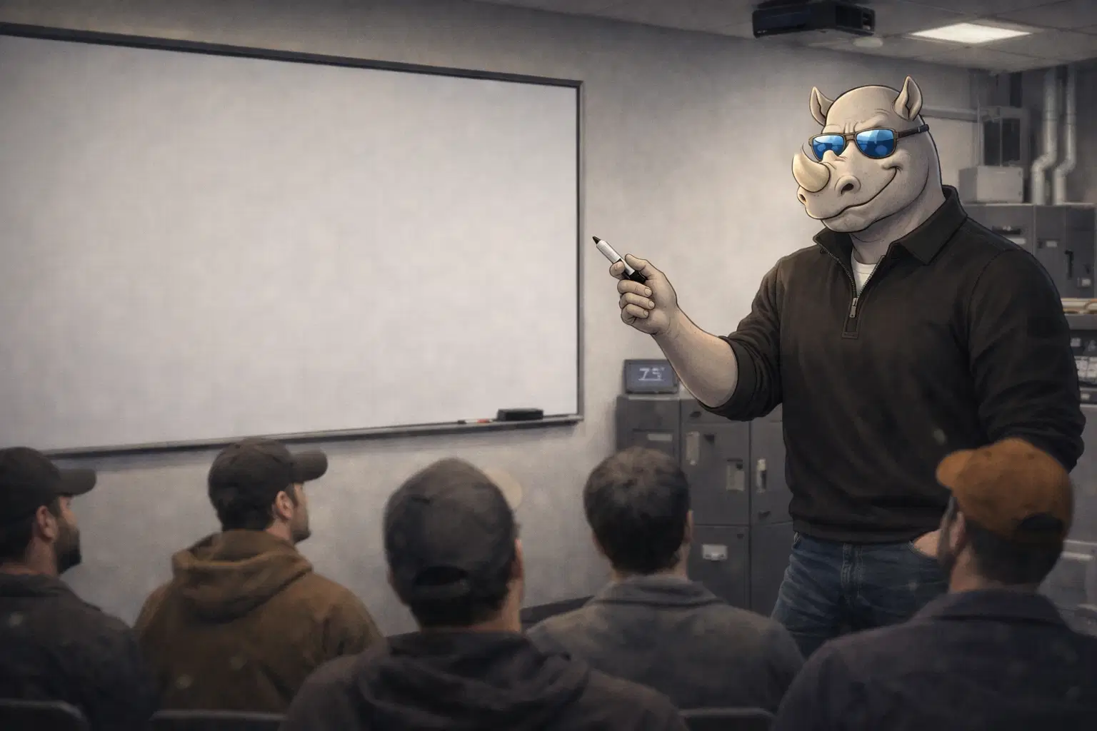 Rhino Instructor leading the TradeCrew