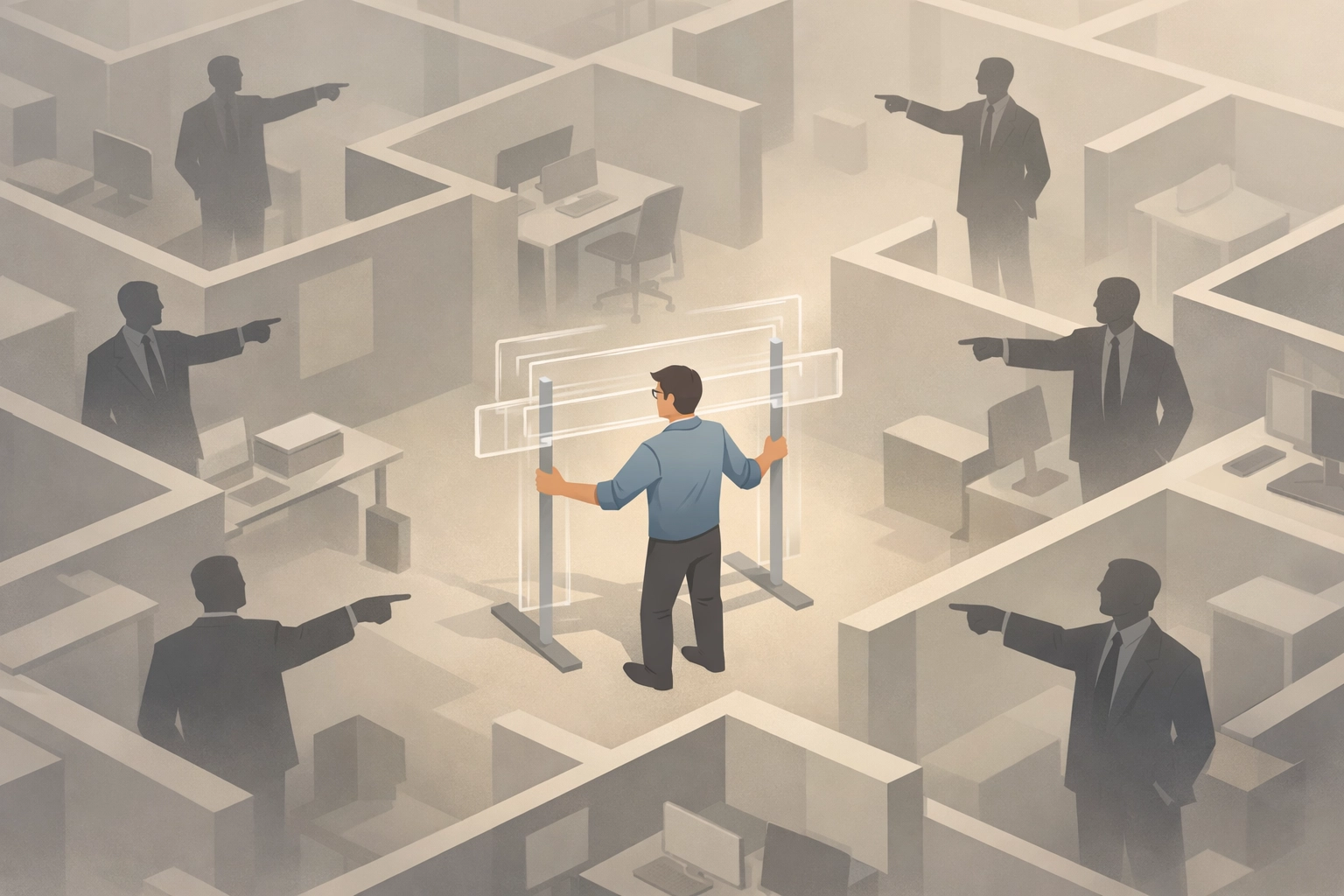 Employee navigating unclear accountability and constantly shifting workplace priorities