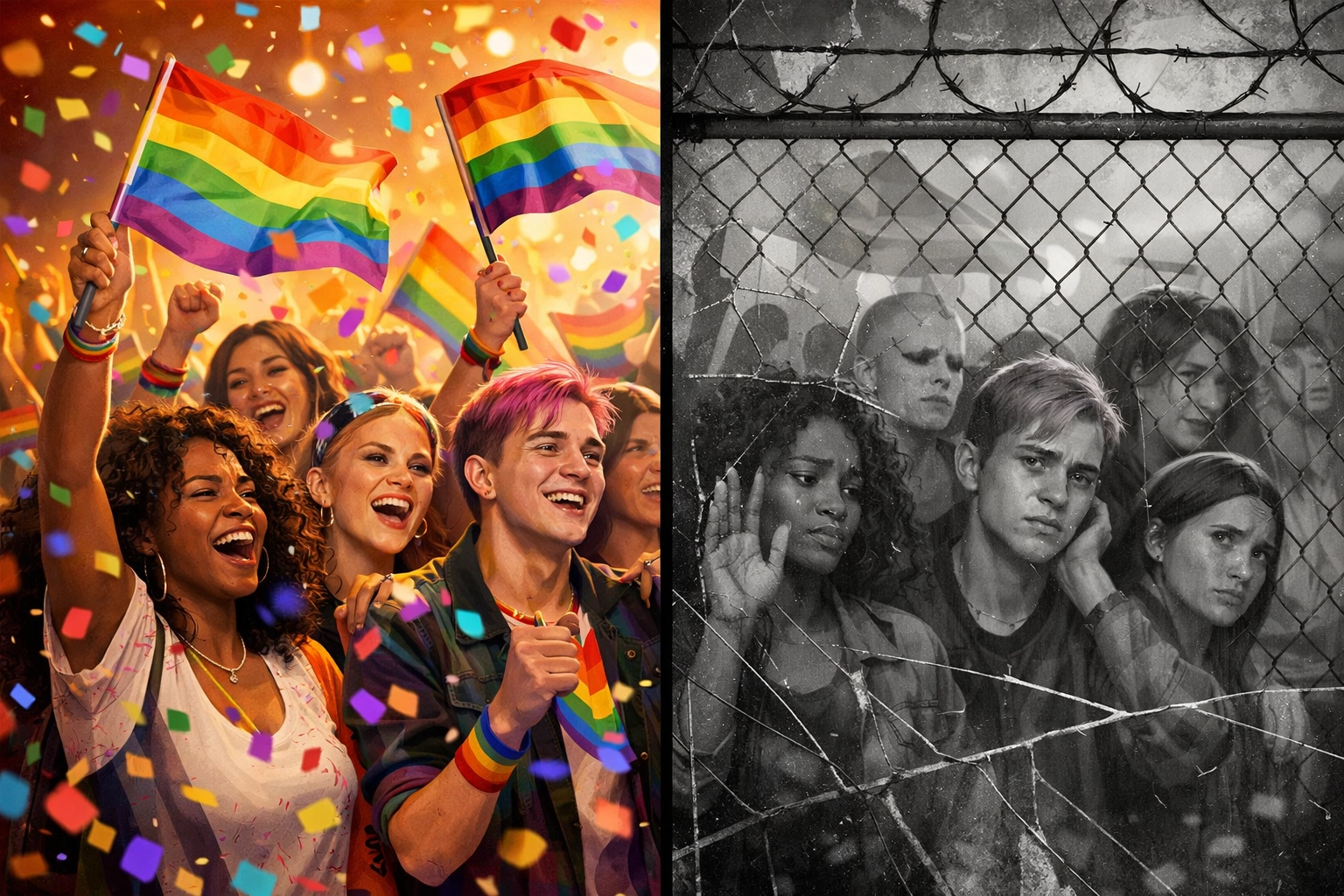 Eurovision Pride celebration contrasted with LGBTQ+ censorship and flag restrictions