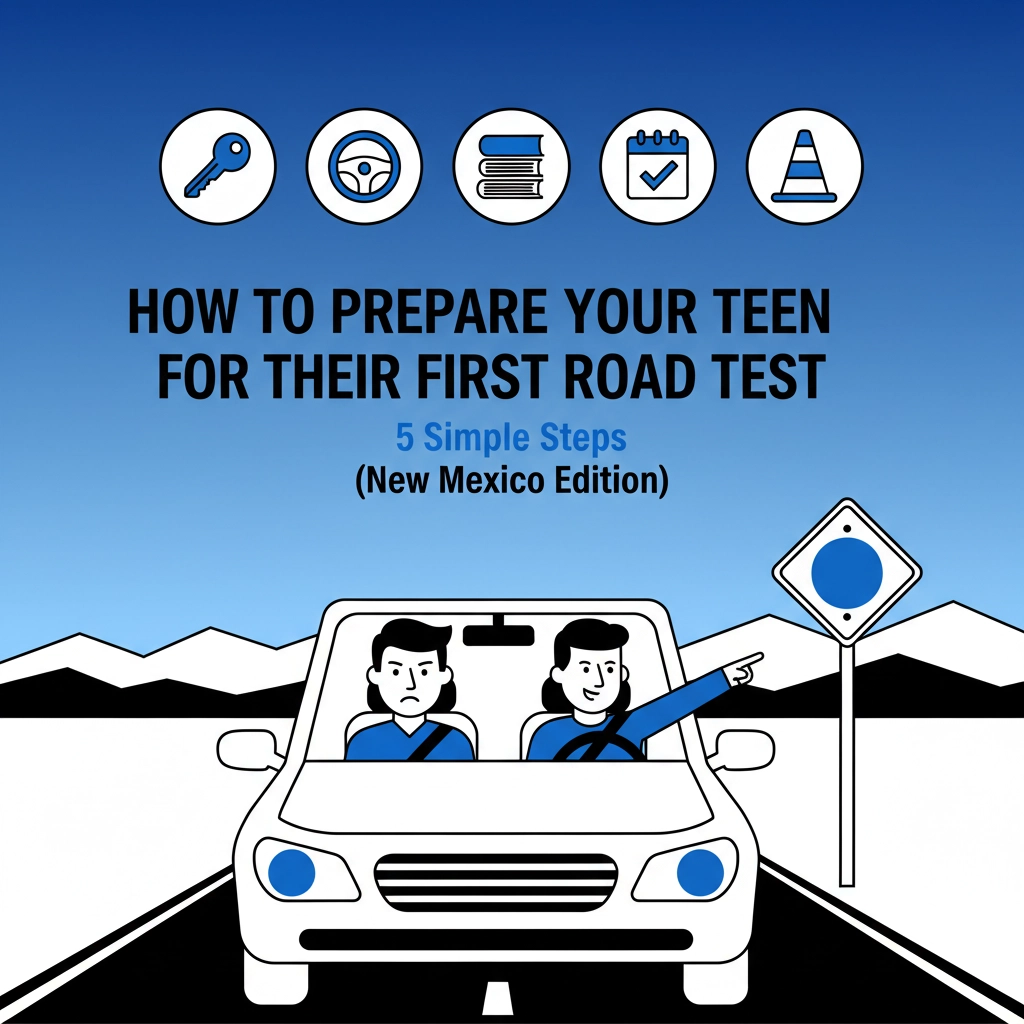 How to Prepare Your Teen for Their First Road Test in 5 Simple Steps (New Mexico Edition)